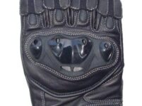 Luva Lookwel Ventura em couro preto - Tam: (S) Pequeno